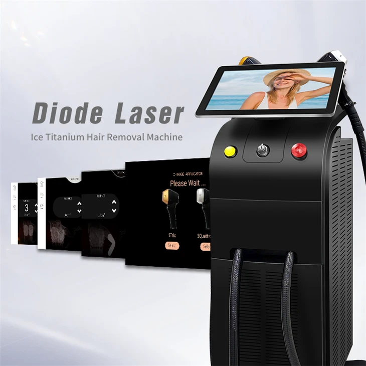 Permanent 4 Bands Diode Laser Hair Removal Machine